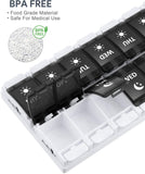 Push-Button Pop Open Design Pills Box Container Cases with Unique Black Fullicon
