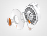 SPINDO - Fullicon Quick Fill Pill Dispenser Hanging on The Wall, Convenient Pill Dispenser with Easy Press Open Design, Large Capacity for Home & Office