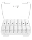 Travel Pal 3 Times a Day Extra Large Weekly Pill Case 7 Day, XL Daily Pill Box with 21 Compartments, Pill Dispenser Supplement Holder for Pills/Vitamin/Fish Oil Black Fullicon