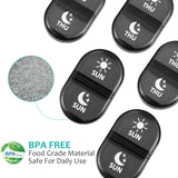 Fullicon Pill Organizer 2 Times a Day, Weekly Pill Box AM PM, Removable Medicine Organizer, Pill Cases Twice a Day