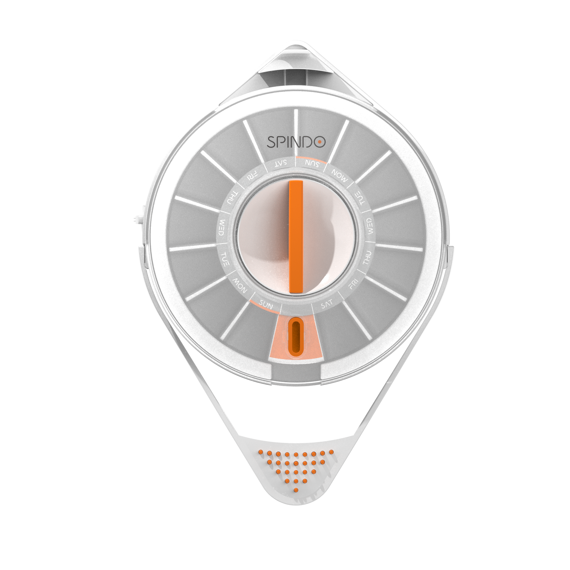 SPINDO - Fullicon Quick Fill Pill Dispenser Hanging on The Wall, Convenient Pill Dispenser with Easy Press Open Design, Large Capacity for Home & Office