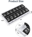 Push-Button Pop Open Design Pills Box Container Cases with Unique Black Fullicon