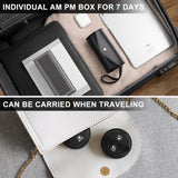 Travel Pal with PU Case Weekly Pill Box  2 Times a Day Large Fullicon