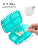 Portable Moisture Proof Travel Pill Organizer Oversize Black Fullicon