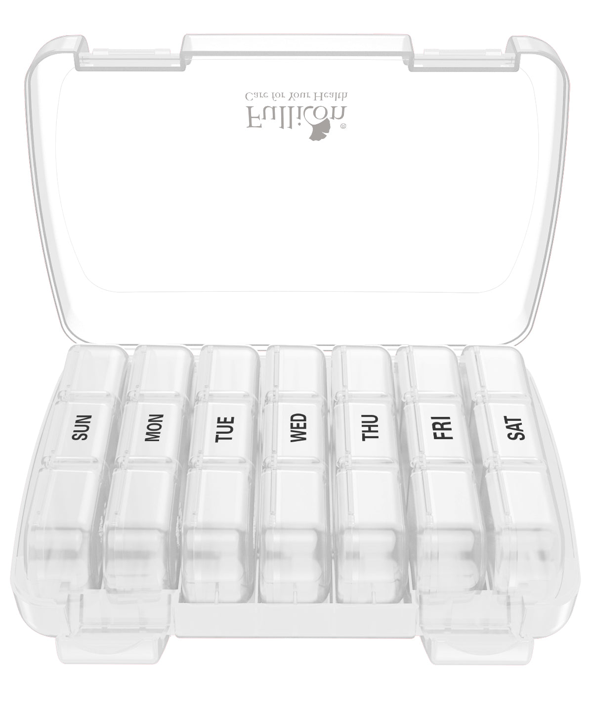 Portable Moisture Proof Travel Pill Organizer Oversize Black Fullicon