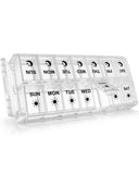Quick Refill Weekly Pill Organizer Large AM PM Pill Box Rainbow Fullicon